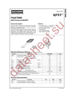 FQAF7N90 datasheet  
